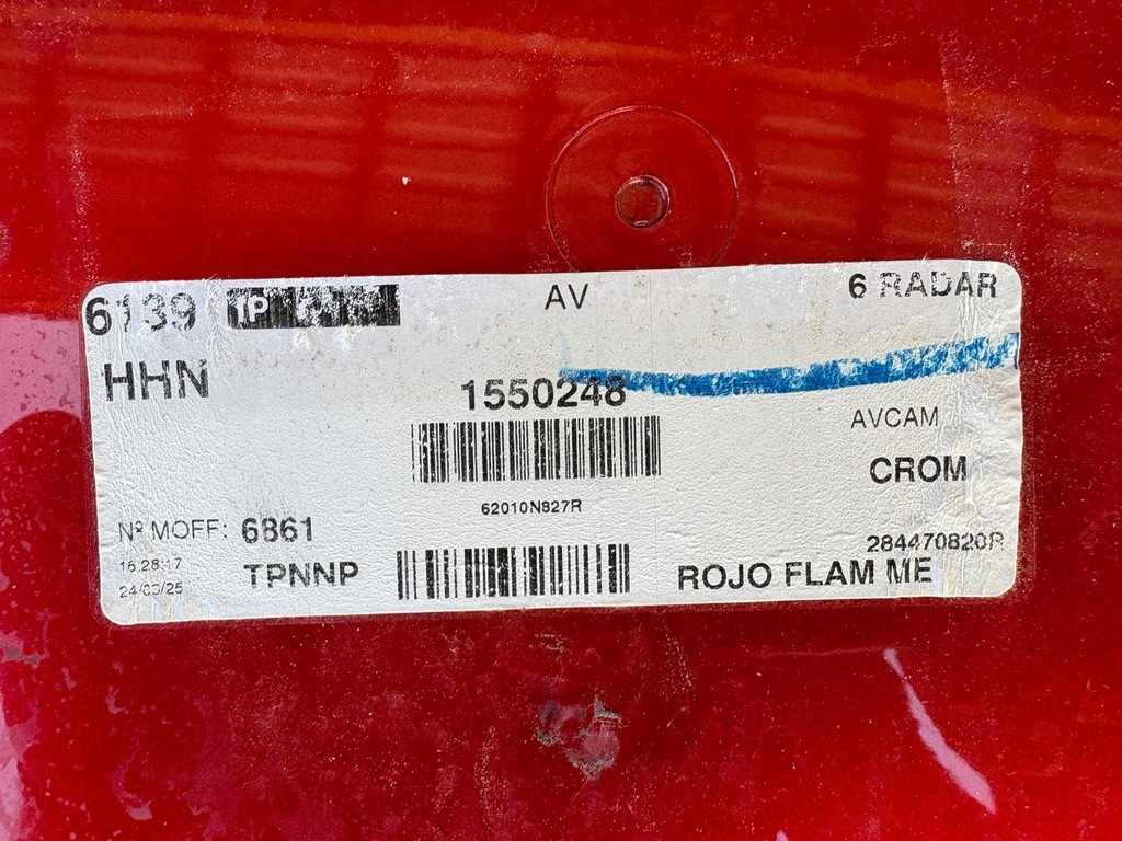 фото №13, Бампер перед передний kompletny renault austral камера красный nnp alpine