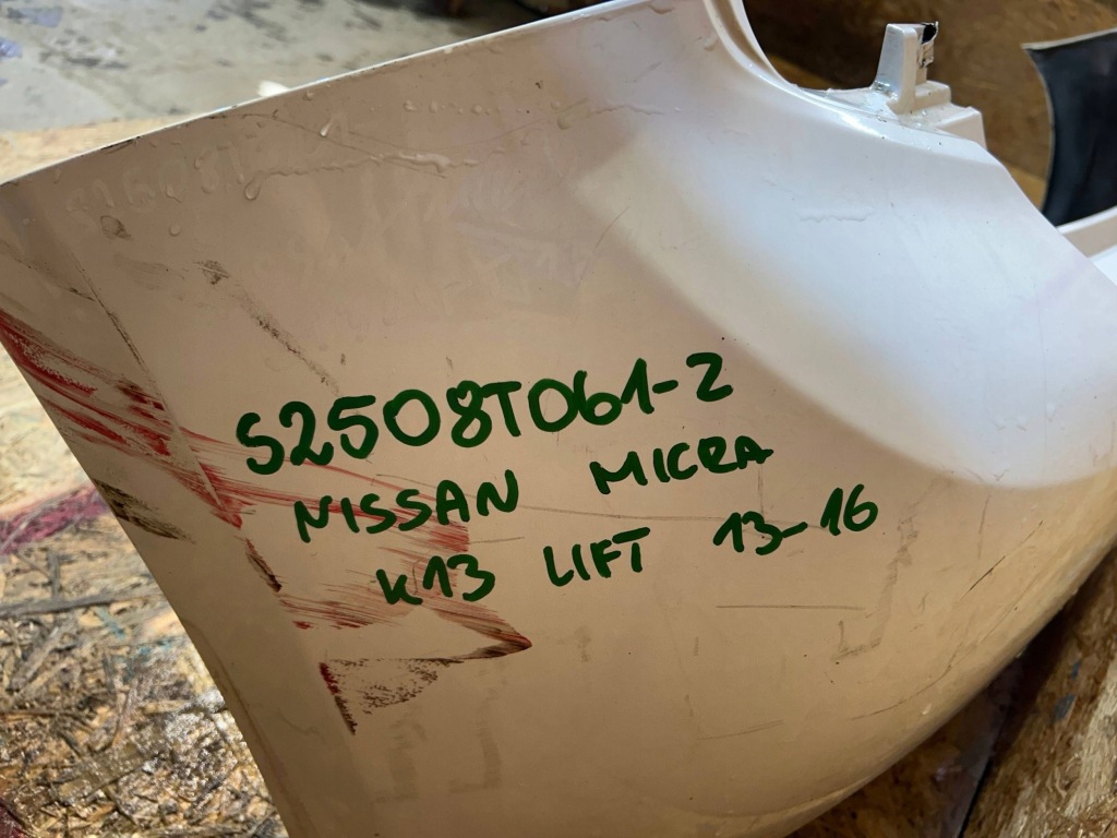 фото №10, Nissan micra iv 4 k13 lift 13-17 бампер задняя задний