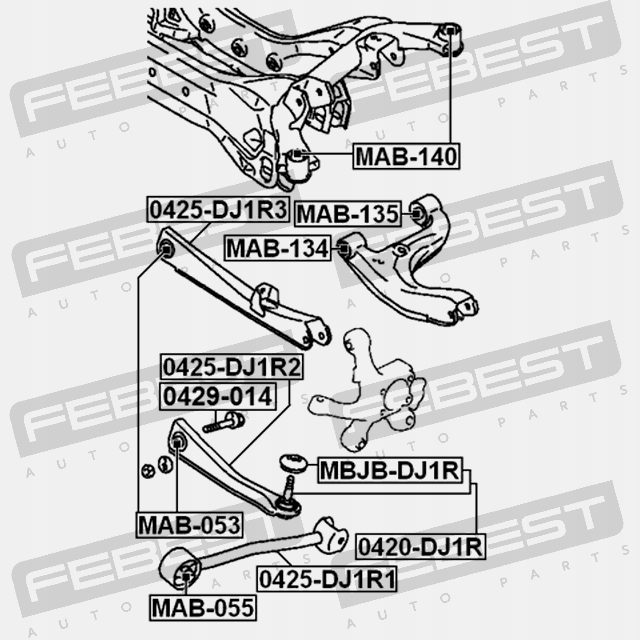 фото №13, Mitsubishi eclipse 06- шарова опора важеля задня задній