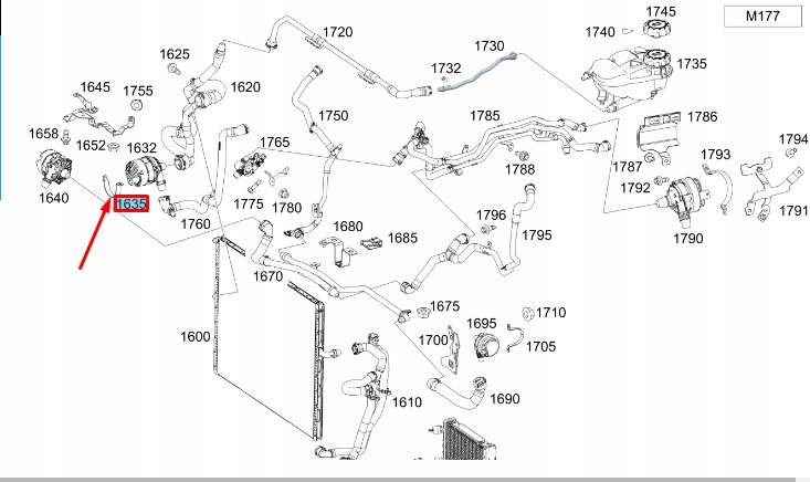 Mrcedes benz gle w167 нижній кронштейн насоса допоміжний a2136222900 Ціна