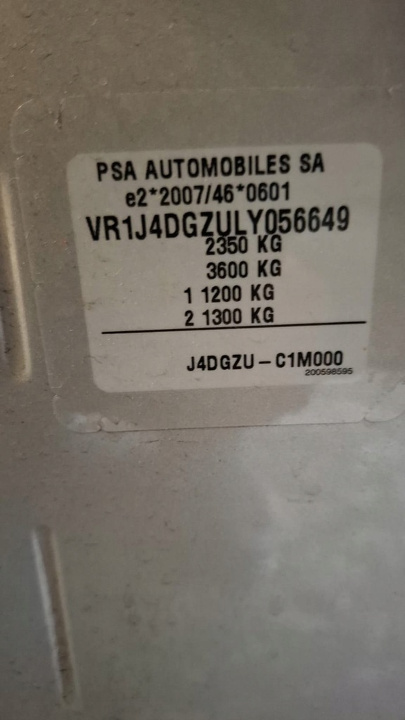 фото №8, Перед бампер лампи капот крила радіатор citroen ds7 chrystal перламутр