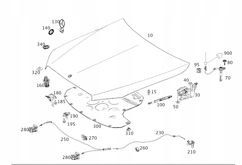 фото №1, Капот крышка двигателя mercedes c205