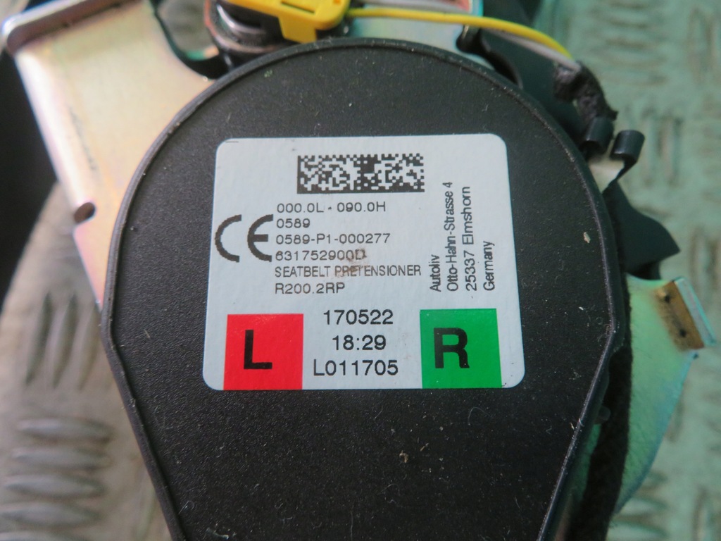 фото №6, Pas безопасности левый правый задняя range rover land rover velar l560 3.0 22r