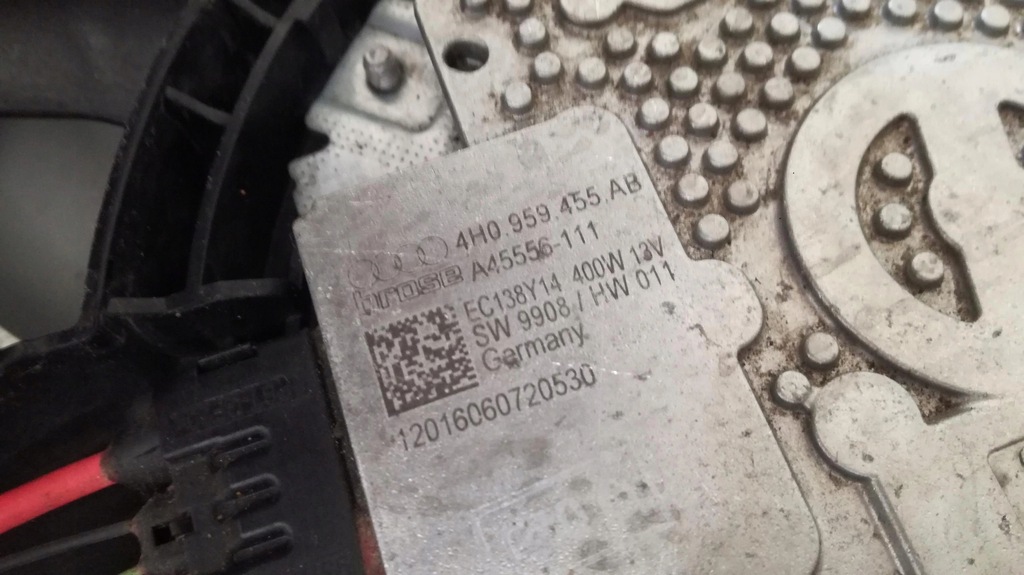 фото №12, Audi a8 4h корпус вентилятор 4h0121003m