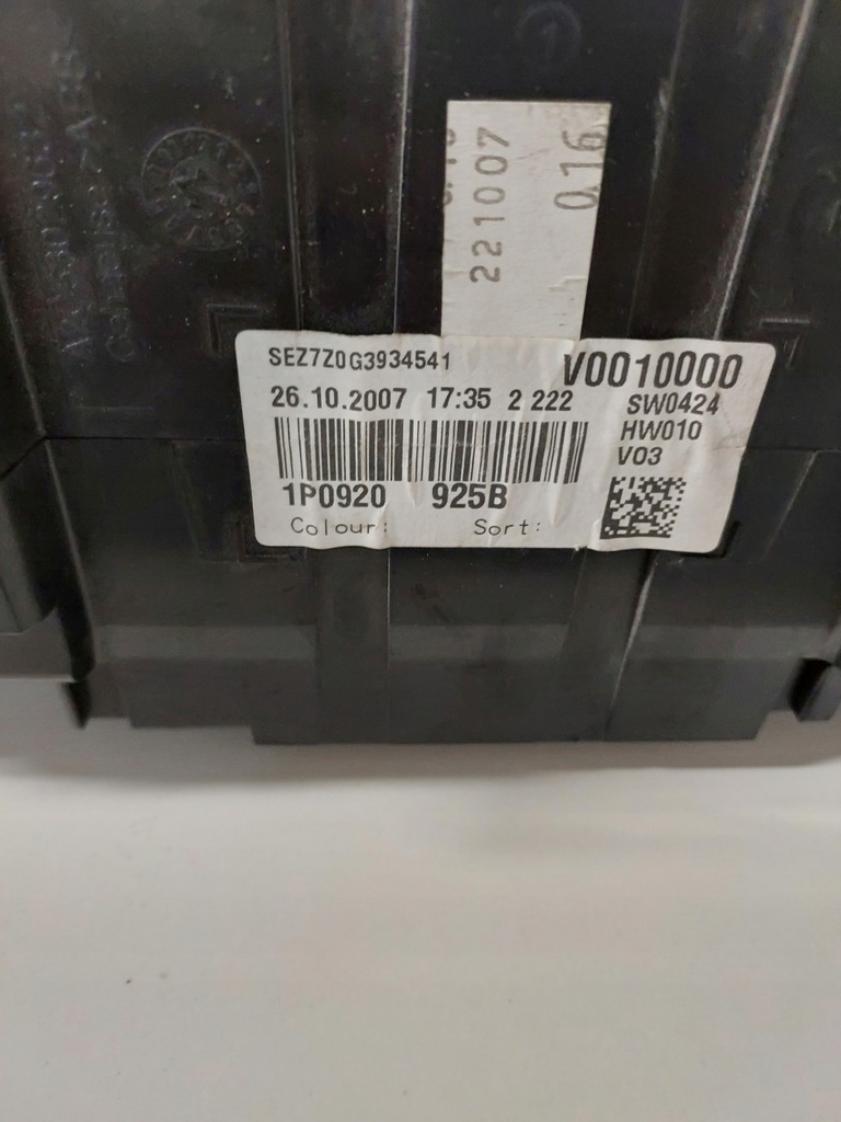 фото №7, Прилади прилади seat leon altea fr anglik 1p0920925b