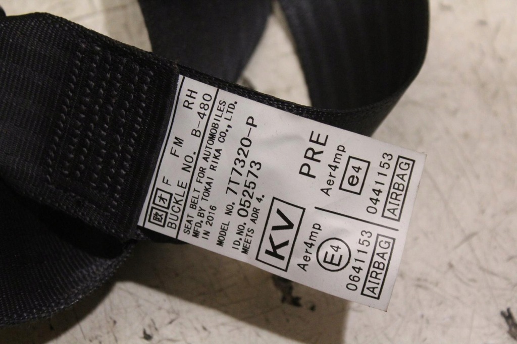 фото №9, Pas безпеки правий перед subaru forester iv sj 7t7320-p