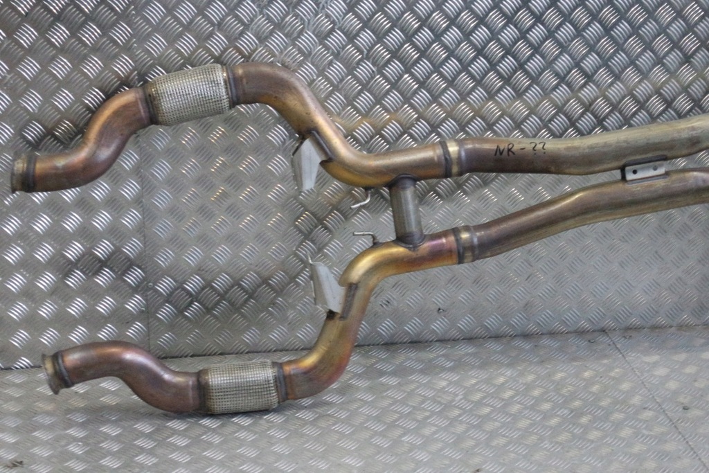 фото №2, Kompletny выхлоп гаситель труба mercedes sl amg r232 a2324904101