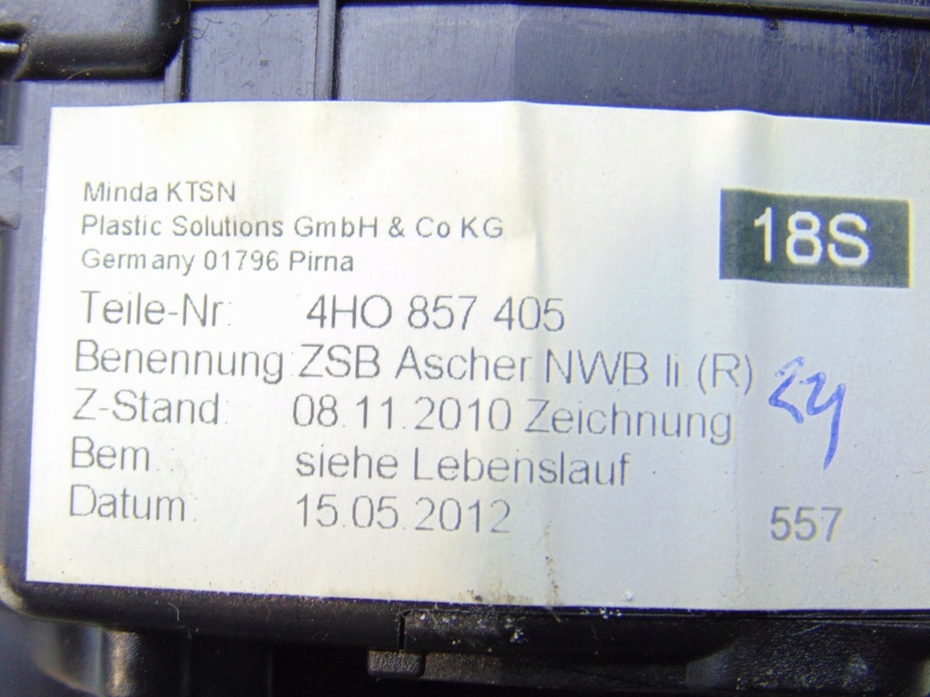 фото №10, Молдинг dekor дверь левый задняя задний audi a8 d4 4h 4h0867469