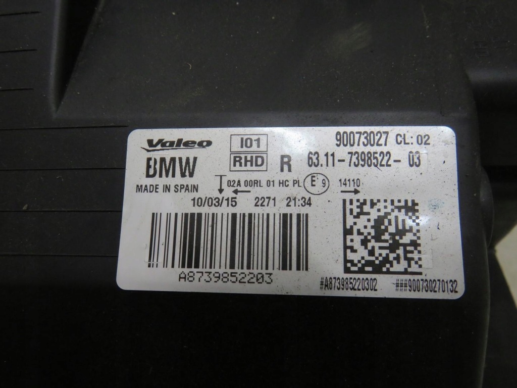 фото №4, Лампа права перед передня адаптивний led bmw i3