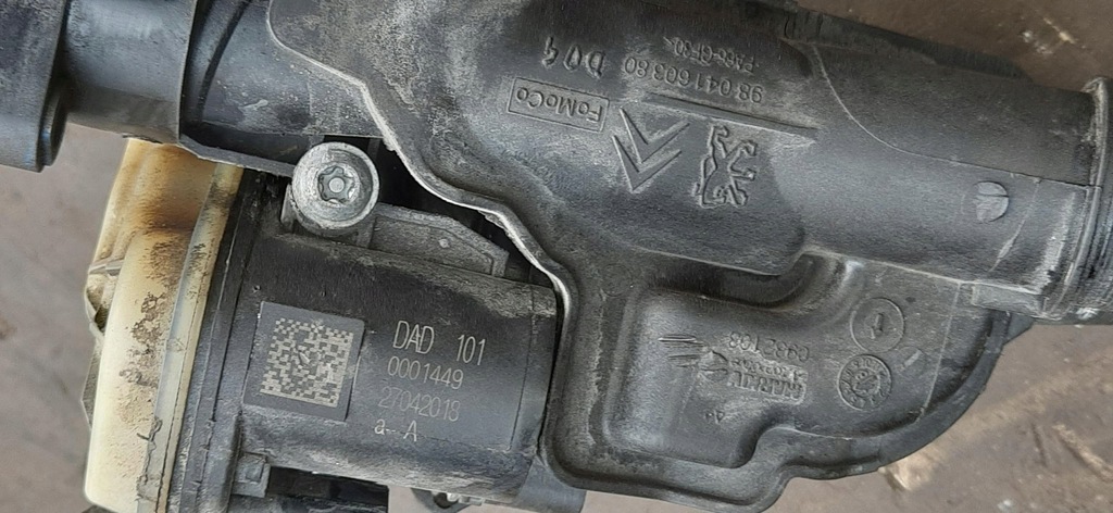 фото №6, Корпус термостата термостат 2.0 blue hdi pugeot 9804160380