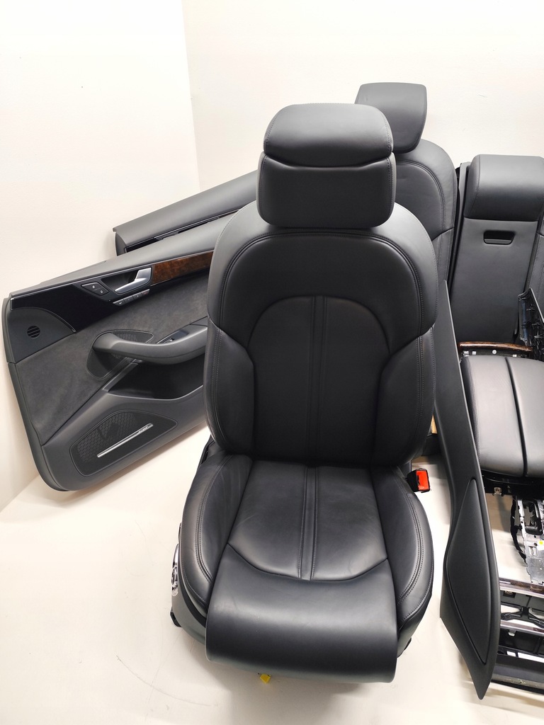 фото №6, Audi a8 d4 сиденья заднее сиденье обшивки туннель кожа комплект