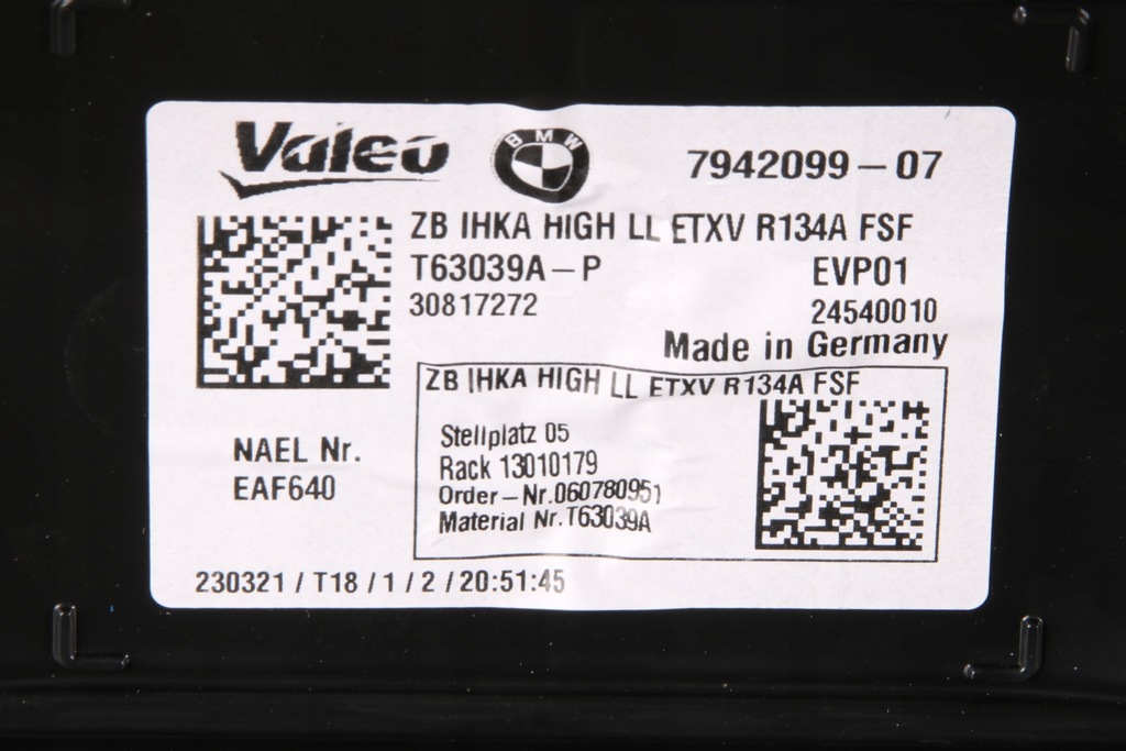 фото №16, Bmw g20 g21 g22 g26 x3 g01 x4 g02 отопитель воздуходувка кондиционер бензин europa