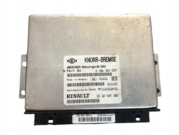 Купить Кассета блок управления бортовой компьютер abs renault premium 0486104037 5010422382