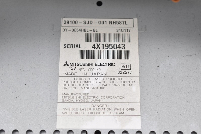 фото №7, Радио радиопроигрыватель rds cd aux 39100-sjd-g01 honda fr-v frv 04-09