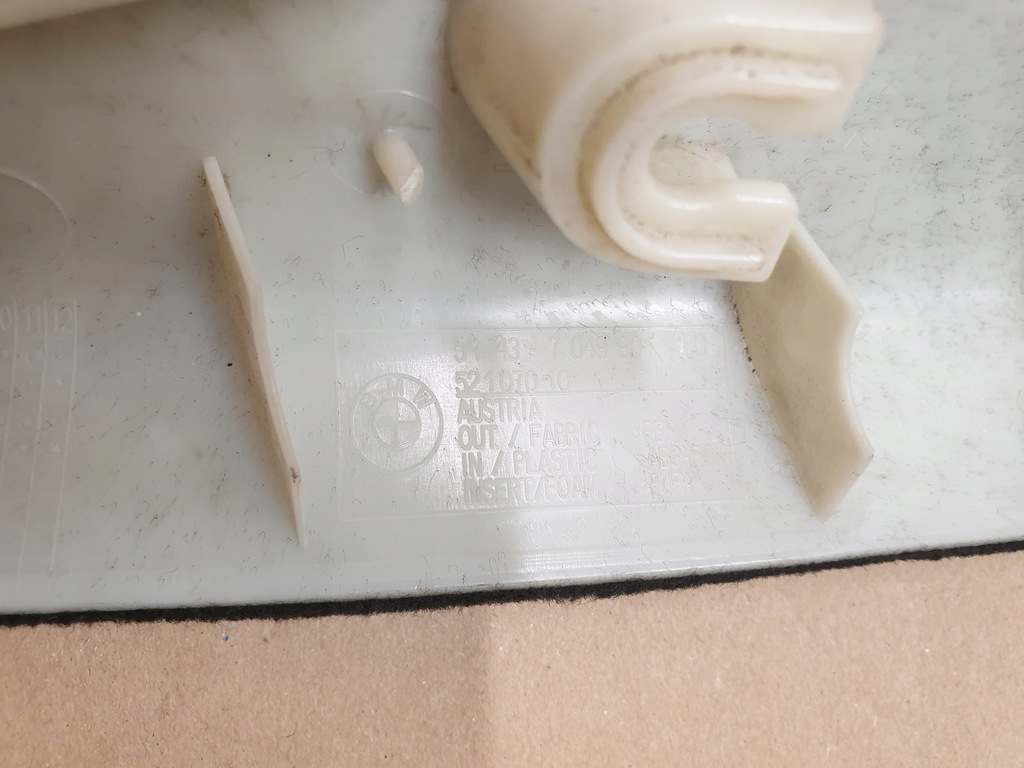 фото №10, Обшивка защита стойка левый задняя задняя bmw e61 7049901 оригинальный номер europa