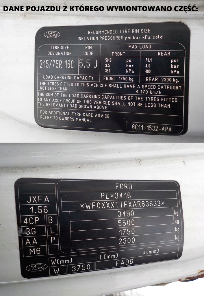 фото №7, Мост задний transit vi 10r. 2.2 2.4 tdci