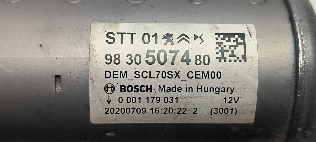 фото №7, Стартер 9830507480 peugeot 208 ii gt line