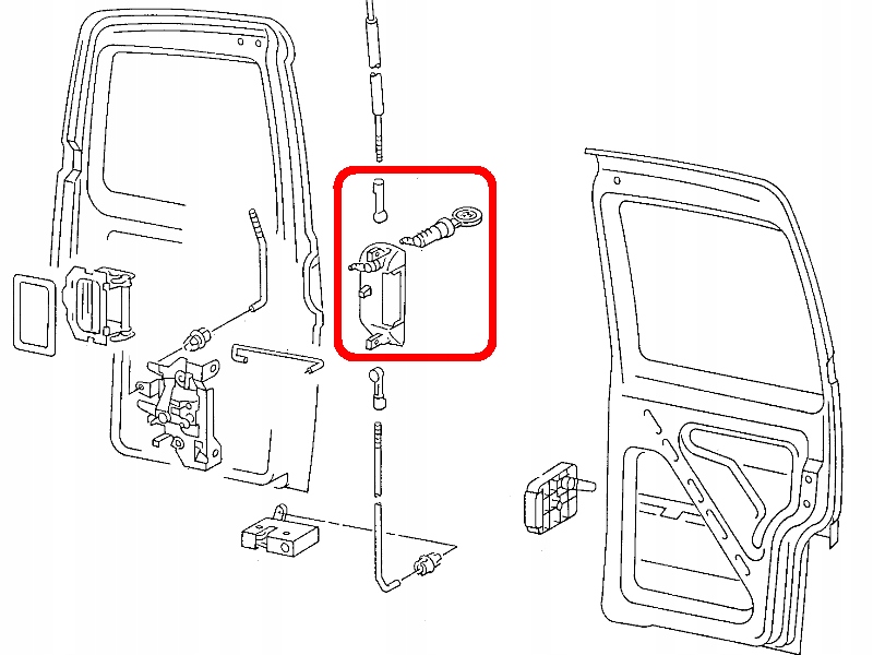 фото №6, Ручка задняя дверь задняя vw volkswagen t4 701837210