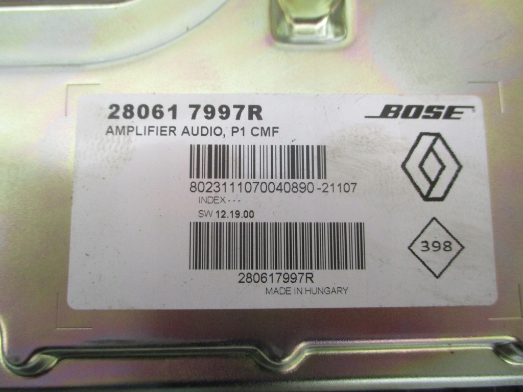 фото №4, Renault clio v captur ii модуль усилитель bose аудио 19-23 rok