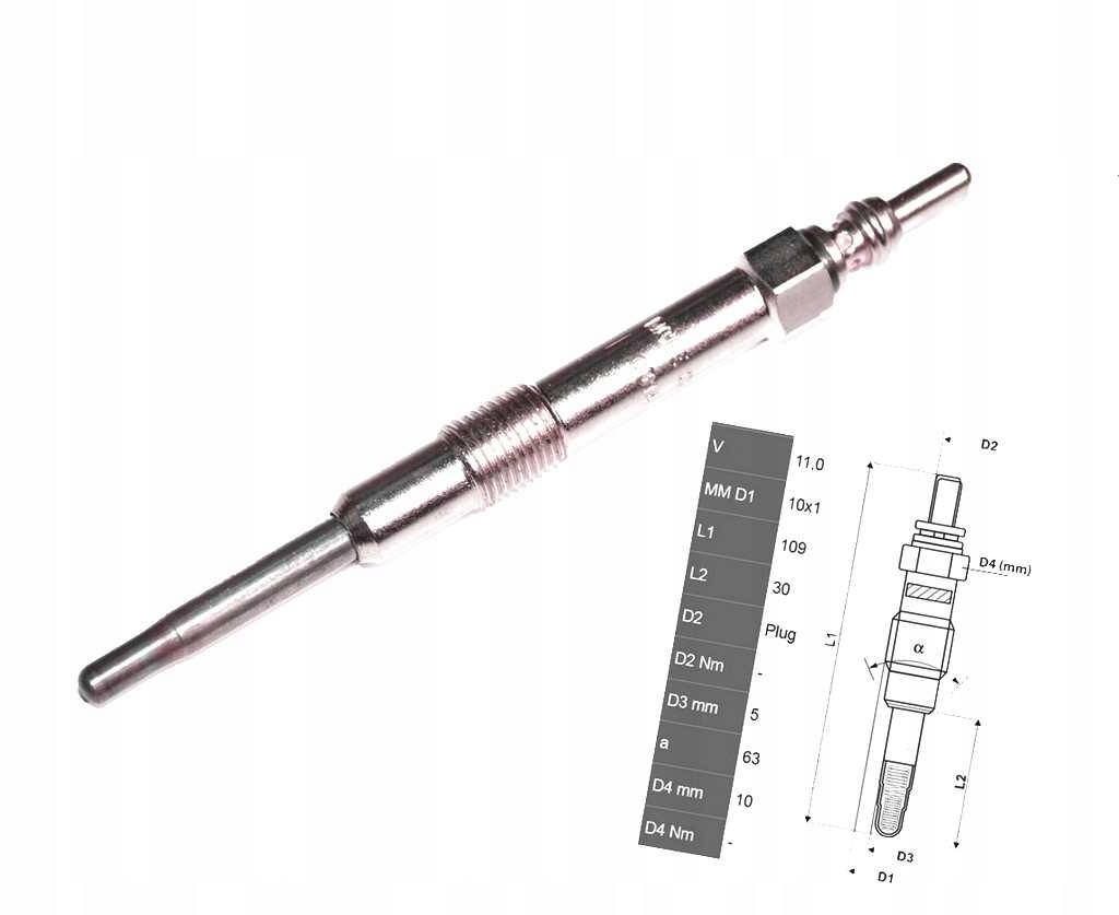 фото №1, Свічка розжарювання fiat bravo ii multipla stilo 1.9 jtd