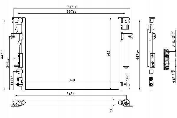 фото №13, Nissens 940348 конденсатор, кондиционер
