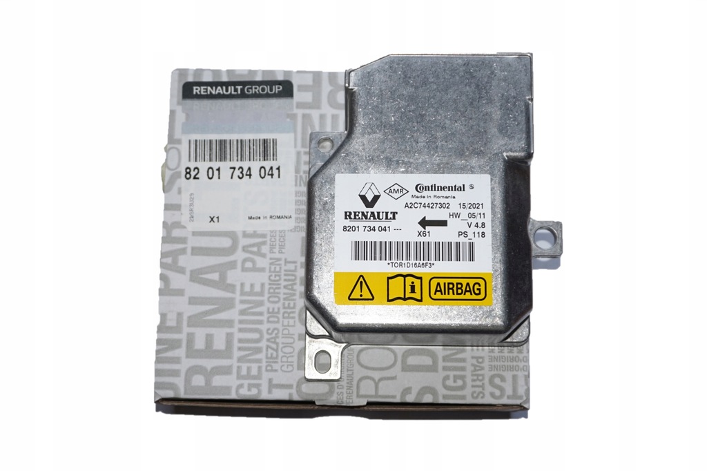 фото №1, Модуль датчик air bag renault kangoo ii 8201734041 оригинальные упаковка