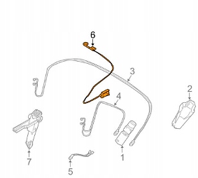 Трос аварийного открывания крыша кабриолет bmw z4 e89 54347123023 Цена