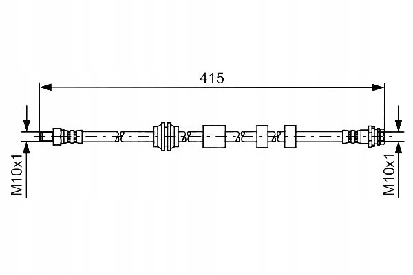 фото №1, Bosch 1 987 481 425 шланг гальмівний гнучкий