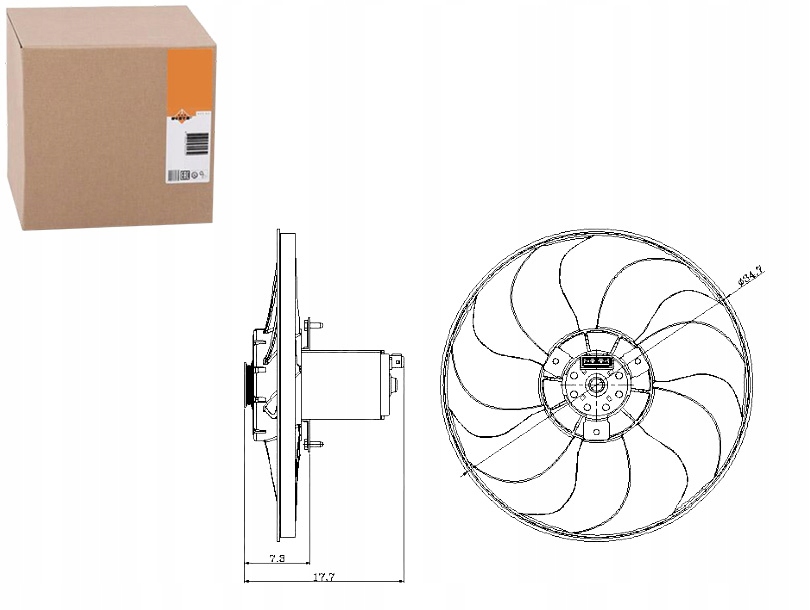 47404 вентилятор радіатор. vw в Україні