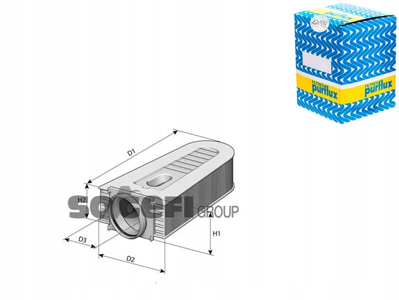 фото №4, Purflux фильтр воздуха mercedes c clase