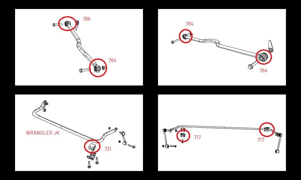 фото №16, Jeep wrangler jk полиуретановые втулки втулки рычагов комплект