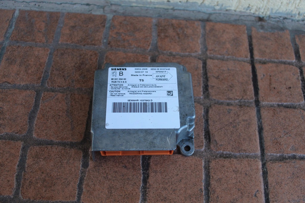 фото №1, Модуль датчик air bag peugeot 307 9650109480