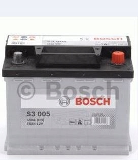 фото №1, Аккумулятор автомобильный 56ah/480 p+ s3 bosch
