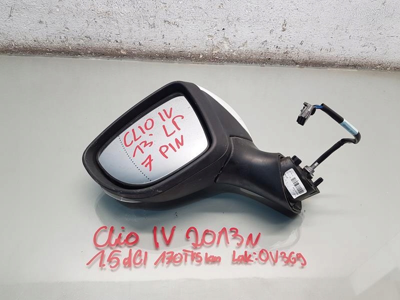 фото №1, Дзеркало ліва 7 pin ov369 renault clio iv