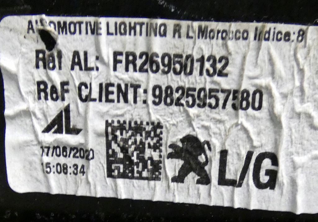 Peugeot 2008 2 2 gt 2019- 9838190580 9838190480 led фонари задний  задние Киев