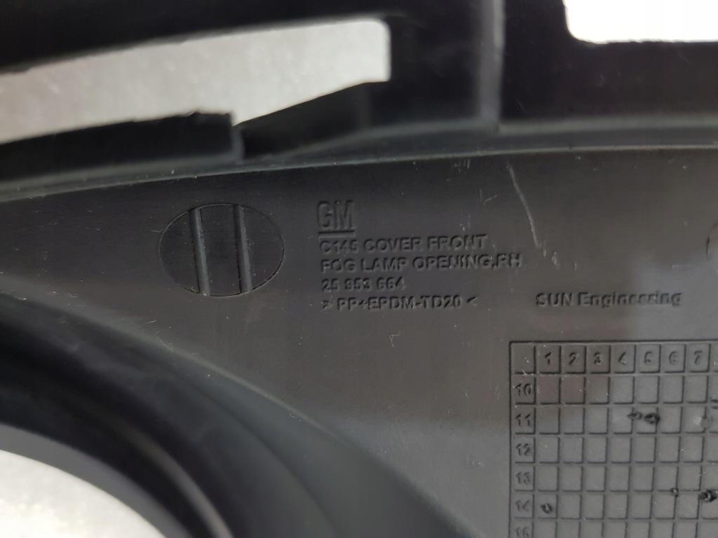 фото №3, Opel antara заглушка рамка решётка противотуманной фары правая