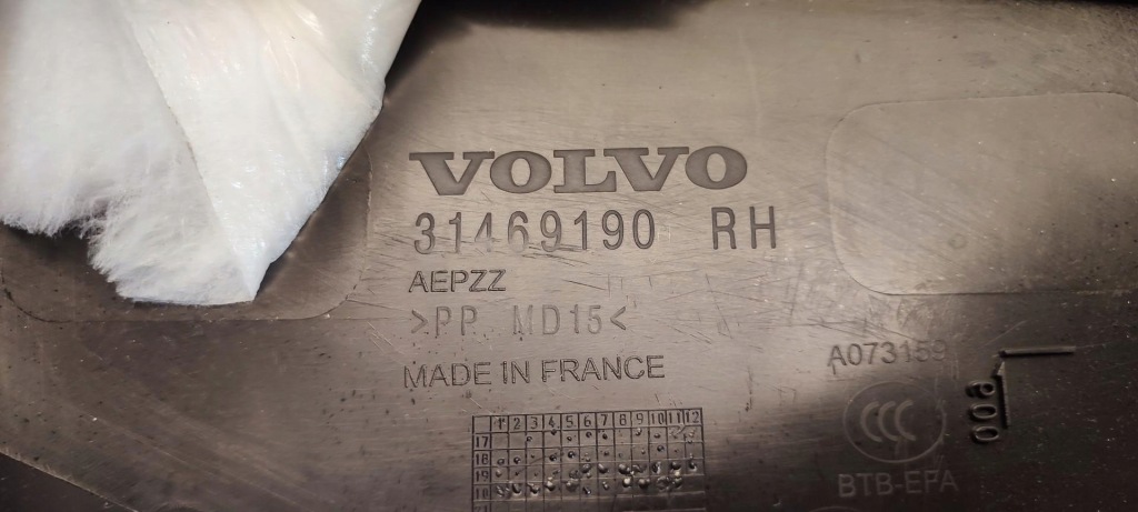 Volvo xc40 защита стойка правый задний  31469190 Недорого