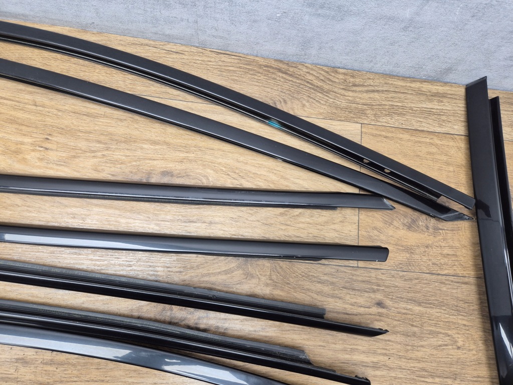 Bmw 5 f10 накладки shadowline m-pakiet высокий блеск чёрные полный набор Доставка