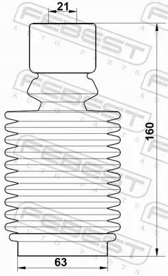 фото №3, Febest защита амортизатора rnshb-fluf-kit