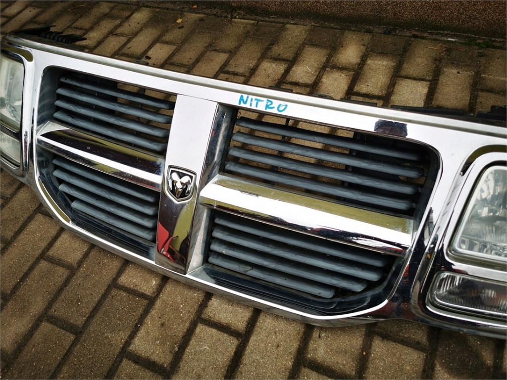 фото №3, Dodge nitro решітка радіатора решітка радіатора рамка хром лампи демонтаж