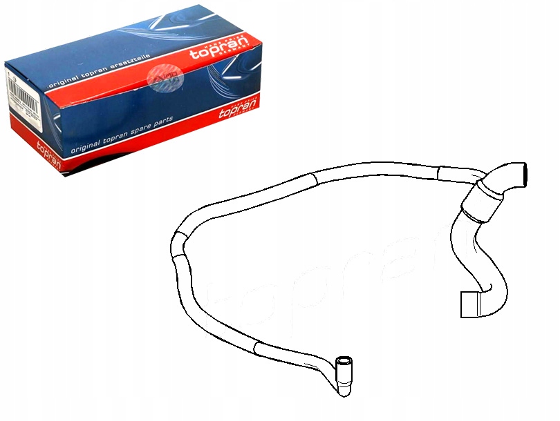 фото №1, Topran шланг радиатора opel combo 1.7 d 71_
