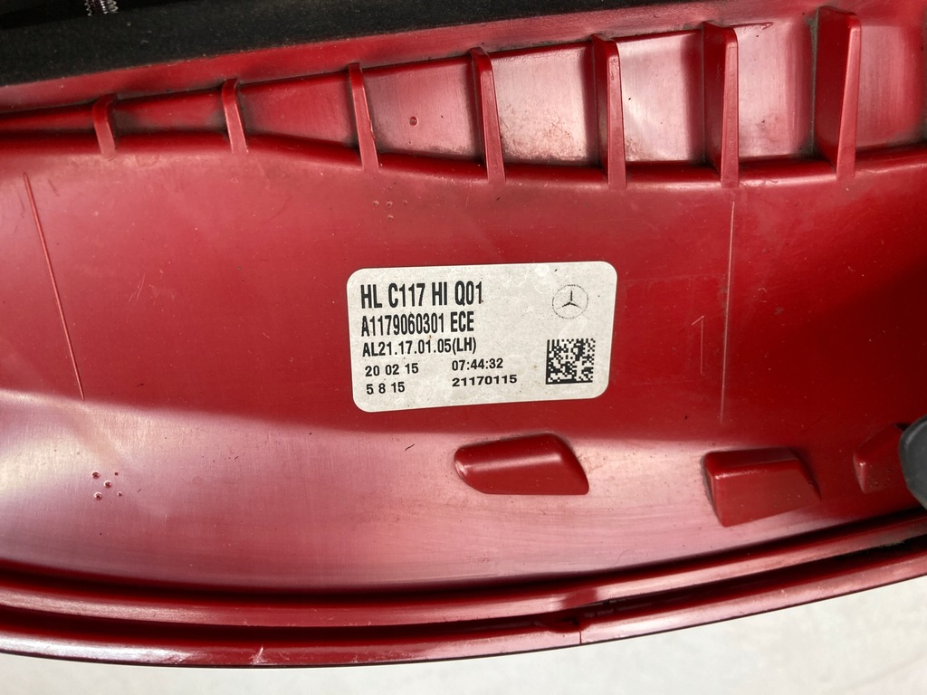 фото №10, Лампа левая задняя mercedes cla a117 w117 led a1179060301