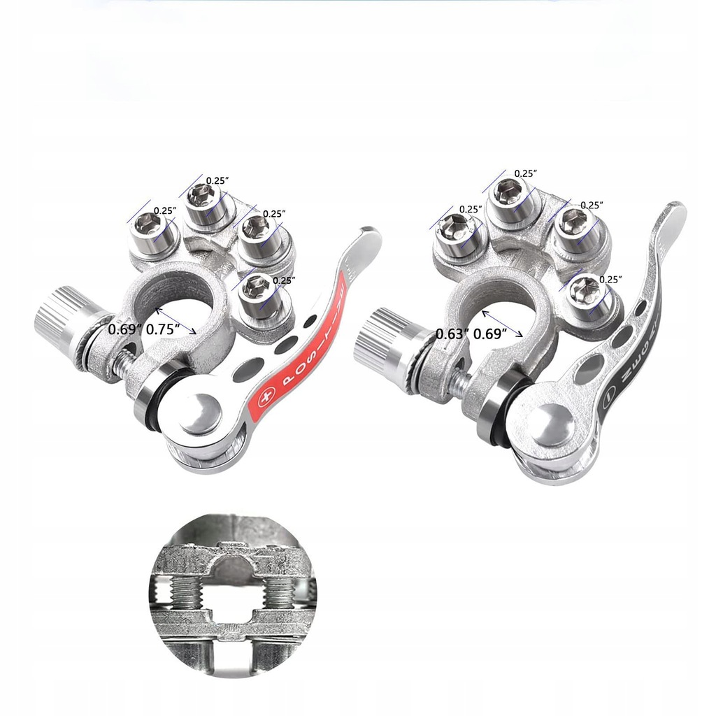 фото №2, Клеми супорти акумулятор mosiądz jedna пара