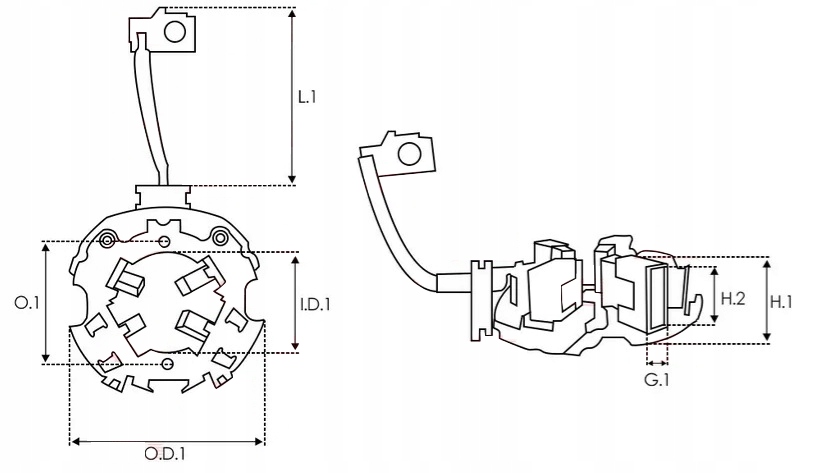 Купити Частини alt + rozruszn щіткотримач стартер fiat bravo marea