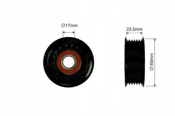 фото №2, Caffaro ролик ремень ford b-max 1.0 ecoboost jk