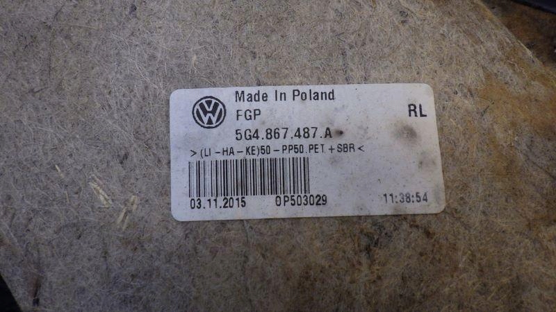 фото №9, Обивка дверь левый задняя vw golf vii 5g4867487a