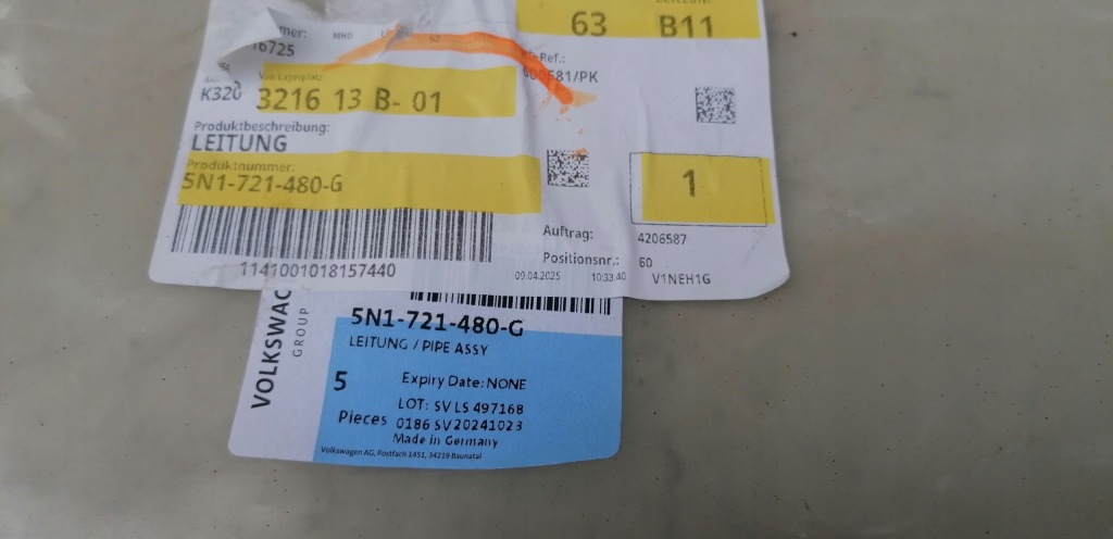 фото №11, Vw tiguan шланг сцепления 5n1721480g