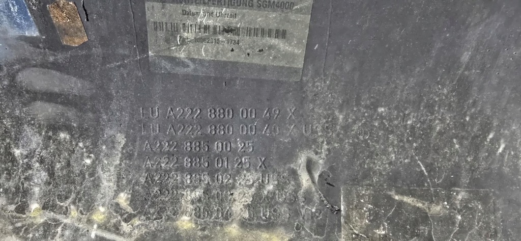 Бампер задній задні mercedes maybach w222 a2228800049 Зі Шроту