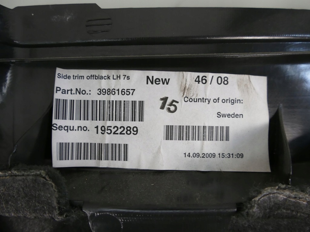 фото №11, Volvo xc90 i lift обшивка багажника левый обивка