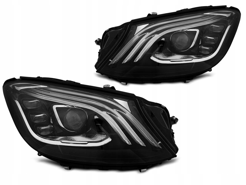 фото №1, Лампы перед led black mercedes w222 s-klasa 13-17